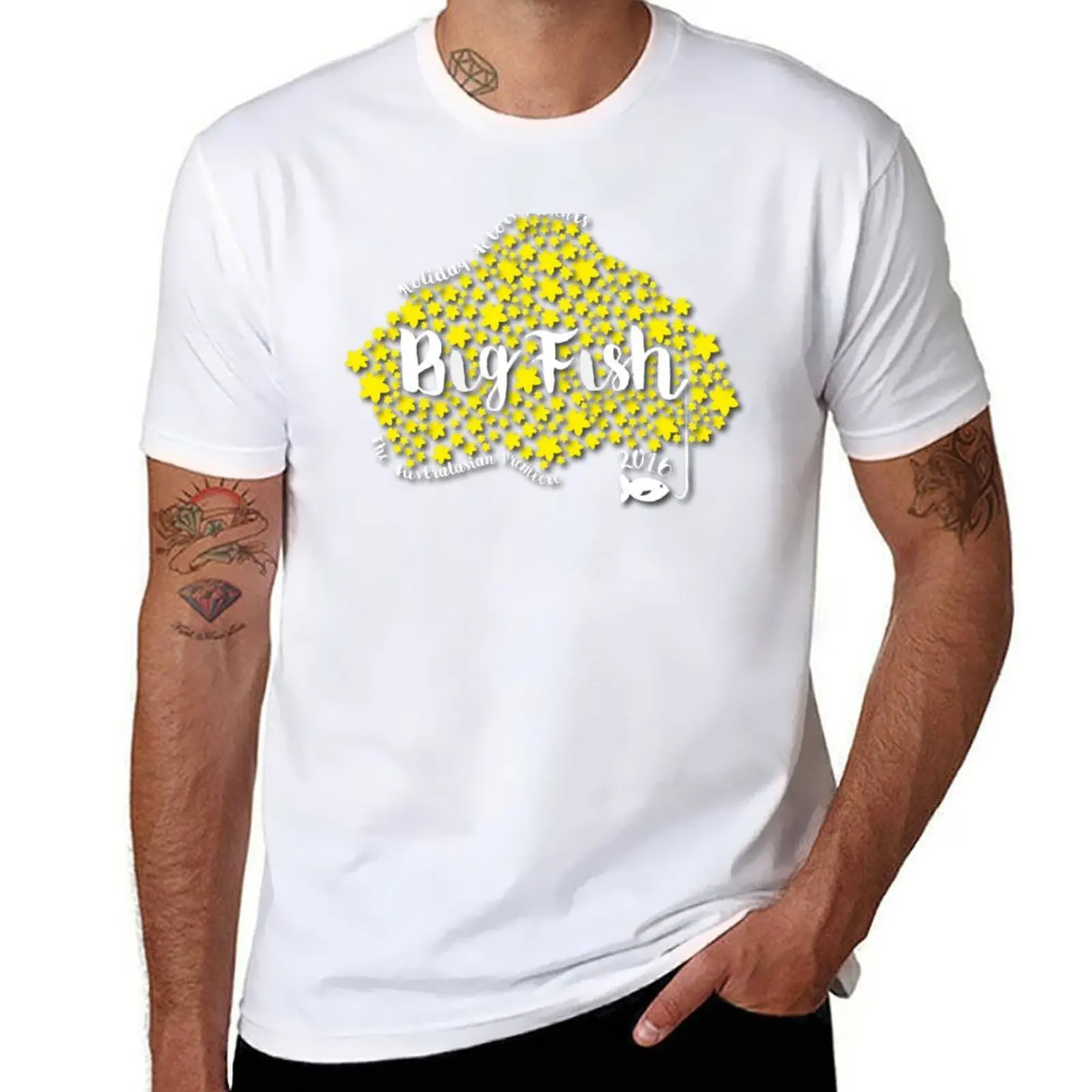 

Big Fish T-Shirt man t shirts for men casual man t shirt heavy cotton T-Shirt