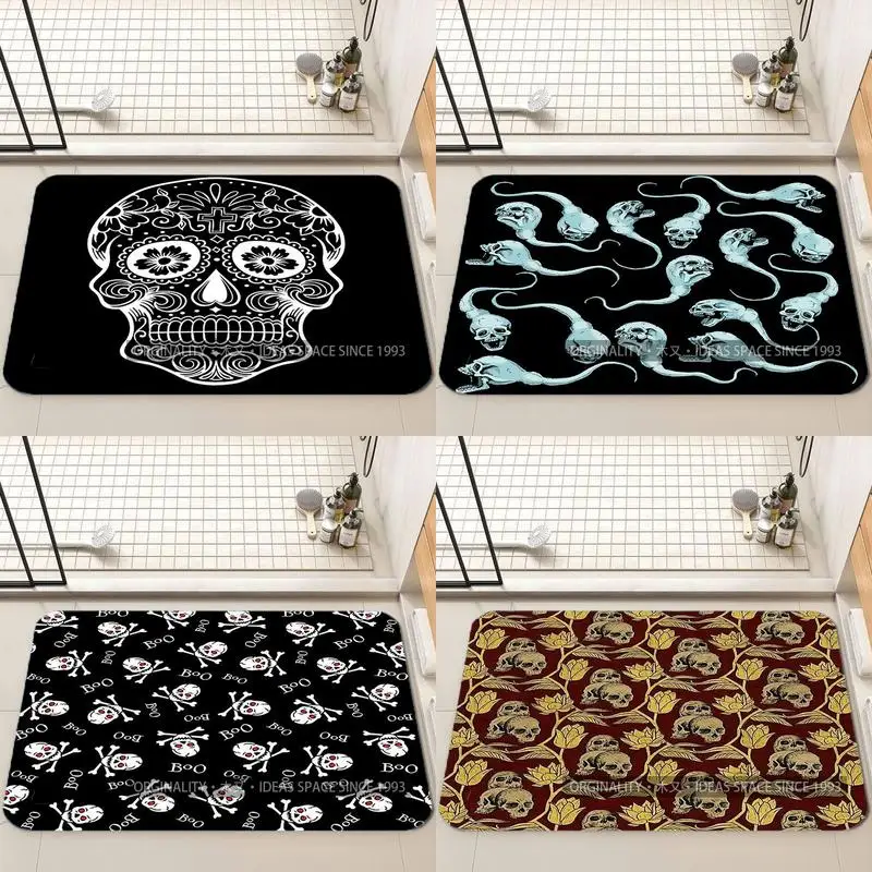 

Череп День мертвых украшение для гостиной домашний диван нескользящий ковер кабинет спальня татами детский мягкий напольный коврик