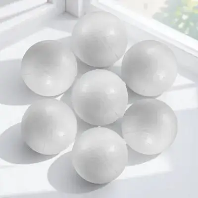 

50 шт. пенопластовых шаров 6 см, белые, для поделок, декора на Рождество, свадьбу, вечеринку, рукоделия и художественных проектов