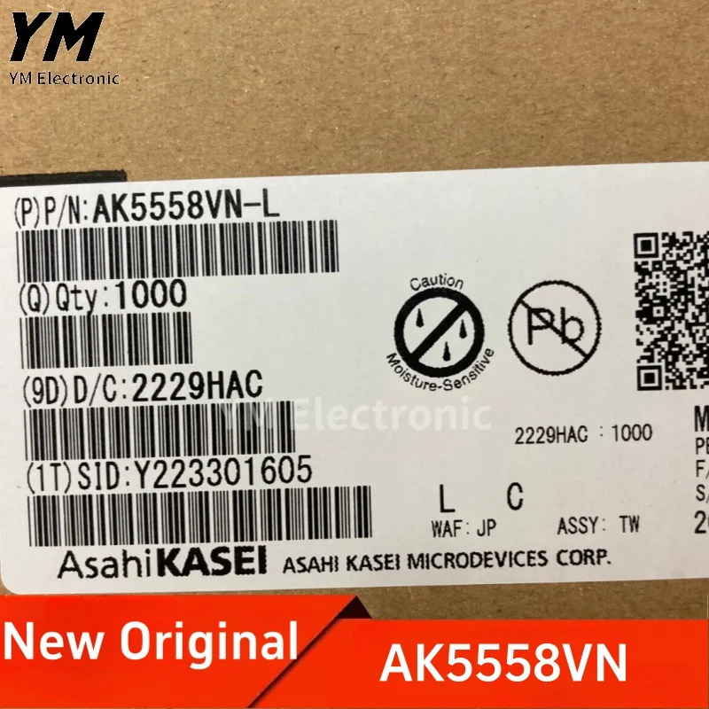 New Original AK5558VN AK5558 QFN64 8-channel 115dB audio ADC chip