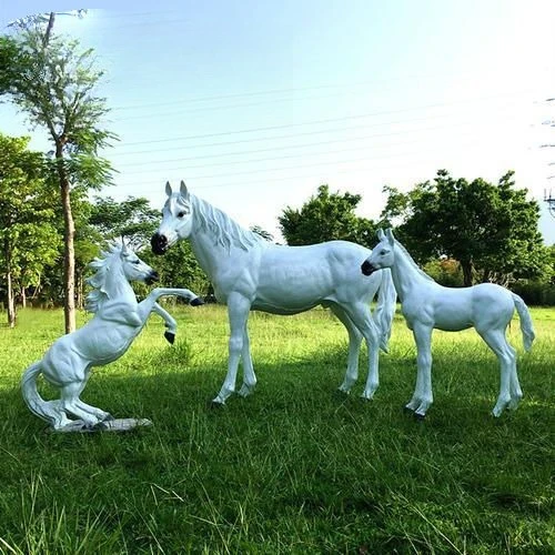

FRP animal sculpture horse ornament outdoor garden garden landscape decoration