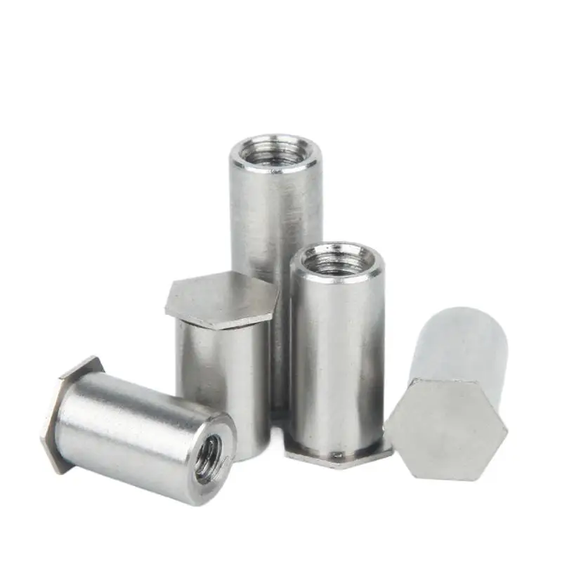 stainless steel M2/M2.5/M3/M4/M5 PEM hexagon head blind hole pressure riveting column pressure riveting stud nut BSOS