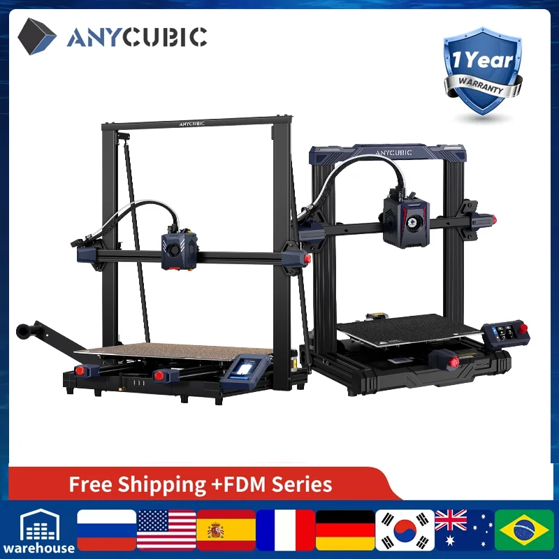 ANYCUBIC-Impressora Full Metal Frame 3D, Série FDM, Drucker, Kobra 2, NEO Pro Plus Max, Grande Formato