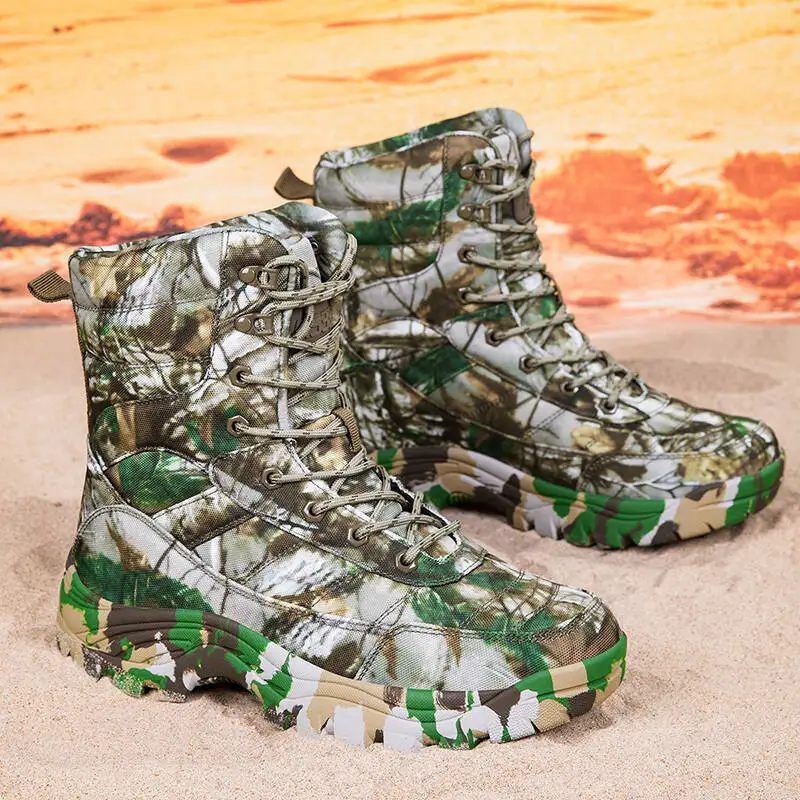 Outdoor Boots Men Hiking In Various Terrains Boots Waterproof Non-slip Hiking Boot Wear-resistant Jungle Trekking Chunky Sneaker - view 5