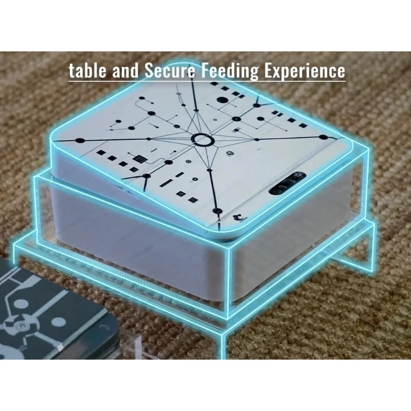 

Новая умная автоматическая кормушка для домашних животных с RFID-датчиком, приподнятым основанием и емкостью 650 мл для влажных и сухих продуктов питания