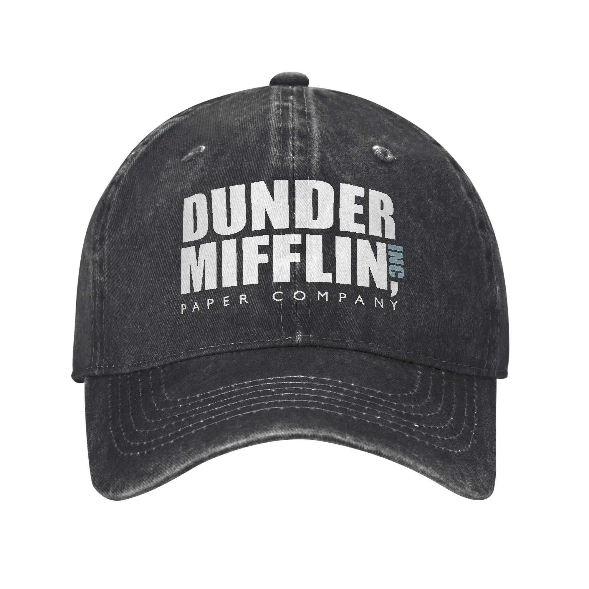 Dunder Mifflin Logo Casual Baseball Cap Summer  Trucker Hat Hiking Fishing Snapback Cap Men Women y2k Cool Baseball Caps