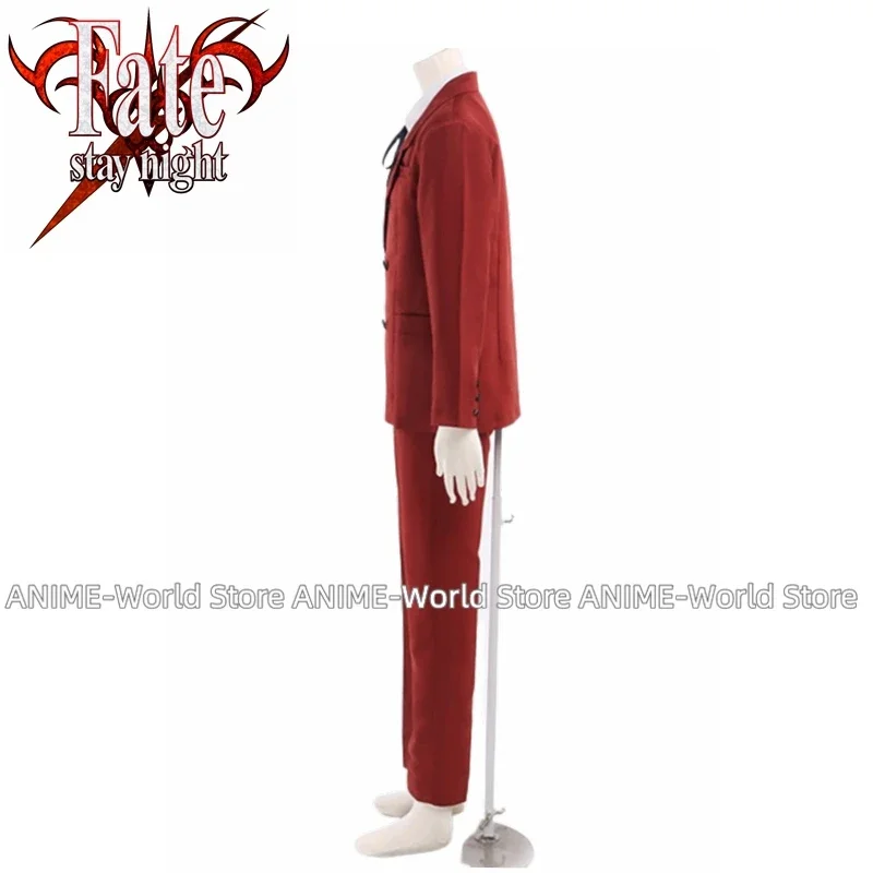 Anime Fate Stay Night Tohsaka Tokiomi Costume Full Set Wig Cosplay Costume Custom size Any Size