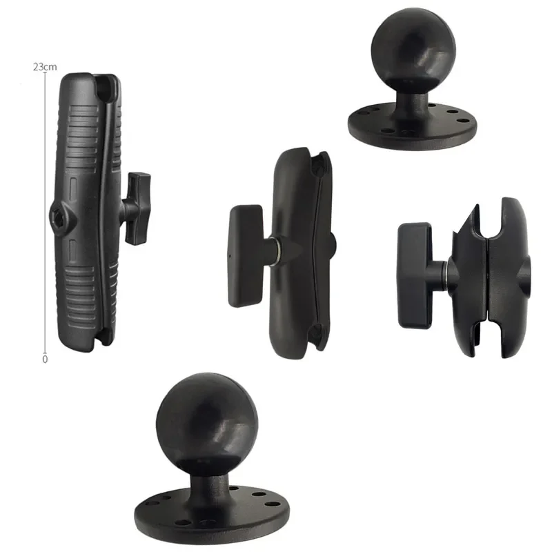 

1.5" Double Ball Mount with15cm arm for Raymarine Dragonfly Series with Round Plates Compatible with ram mounts