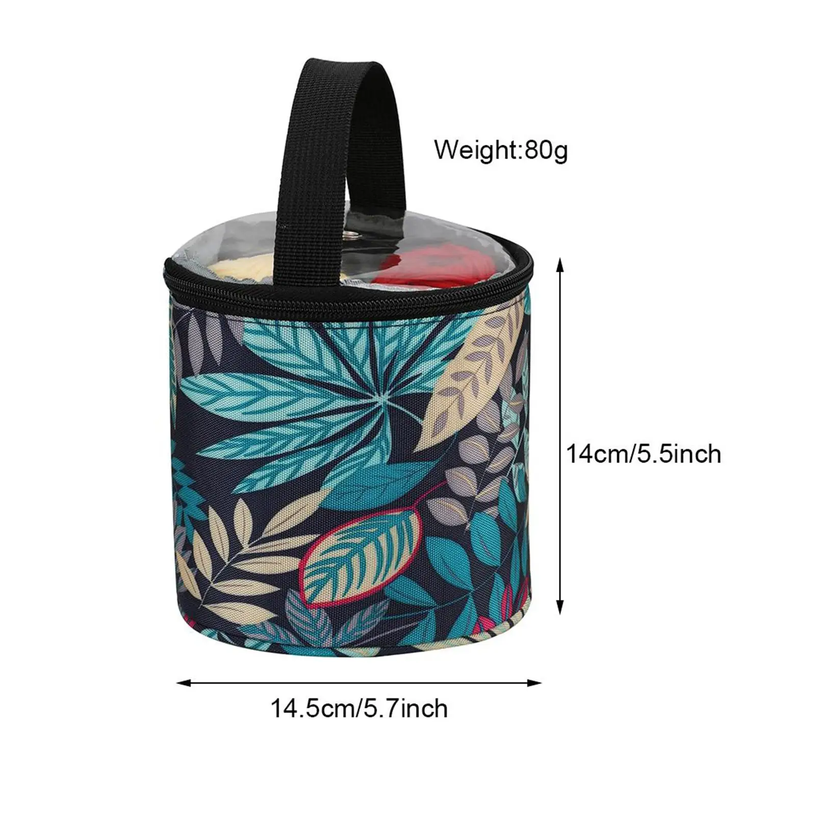 تخزين الغزل لحمل حقيبة الحياكة المحمولة للشقوق وخطافات الكروشيه