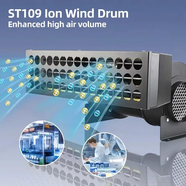 ST109 AC380V ion wind generator, inductive air dust collector, electronic equipment static eliminator, fast static removal