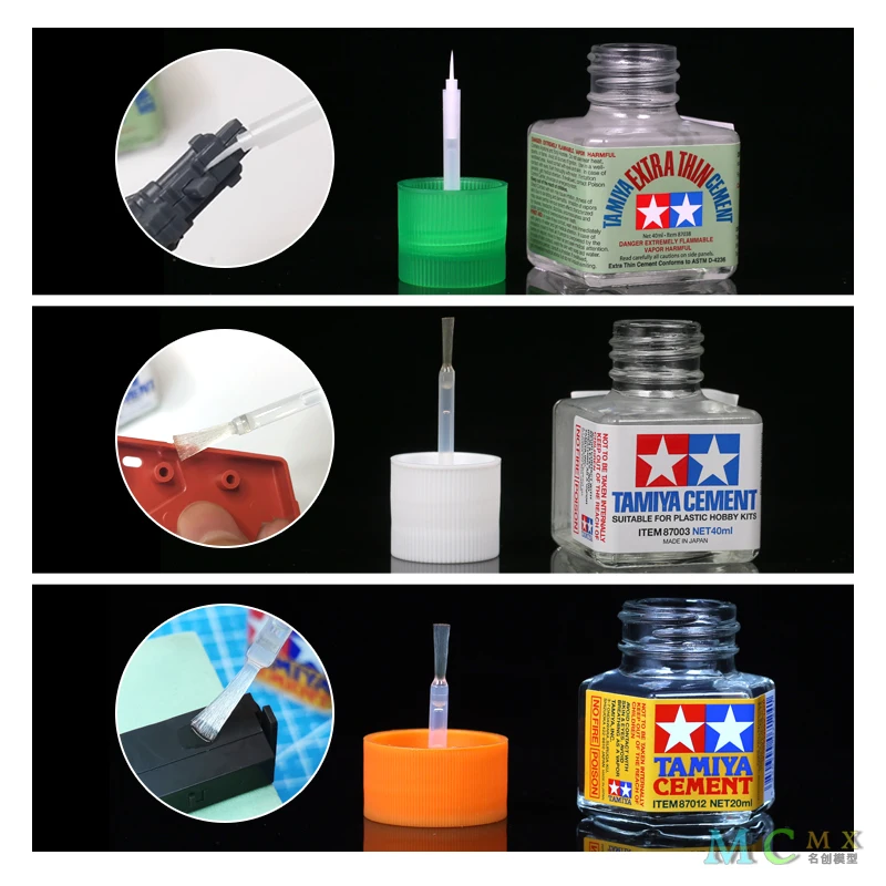 TAMIYA علامة أسمنتية رفيعة للغاية مناسبة لمحلول الصائق أسمنت مناسب لبلاستيك ABS Gundam نموذج عسكري هواية DIY #5