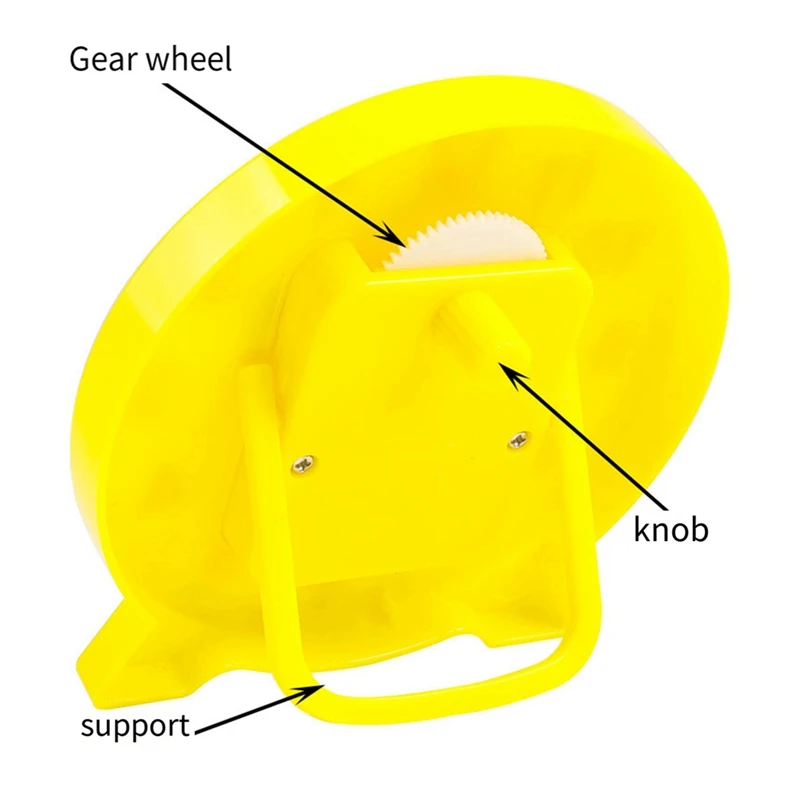 4 Inch Student Learning Clock Time Model Teacher Gear Clock 12/24 Hour School Learning Tools Two-Hand Linkage Clock Model