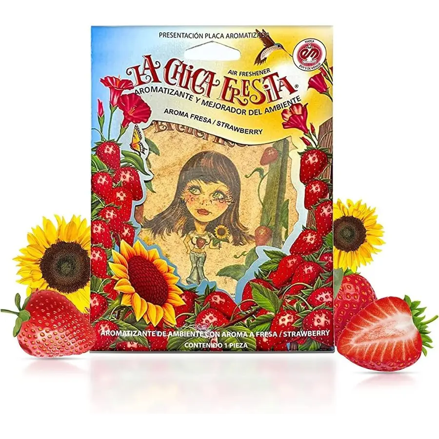 قطع الفراولة لا تشيكا فريسيتا معطرات الهواء أروميزانتي فريسا #5