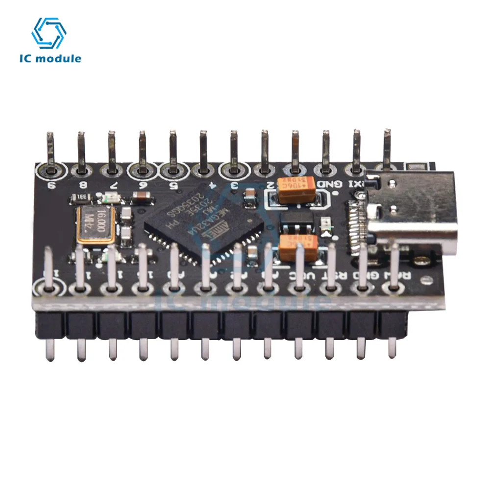 5V Pro Micro Type-C USB ATmega32U4 16MHz chip development board module For Arduino With 2 Row Pin Header