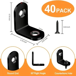 L Klammer Eckhalterung, Metallregale, Holzmöbel, Schränke, Stühle, Schubladen, 80 Schrauben, 40 Prozent 10 Hauptverkauf Pega Canto - №7