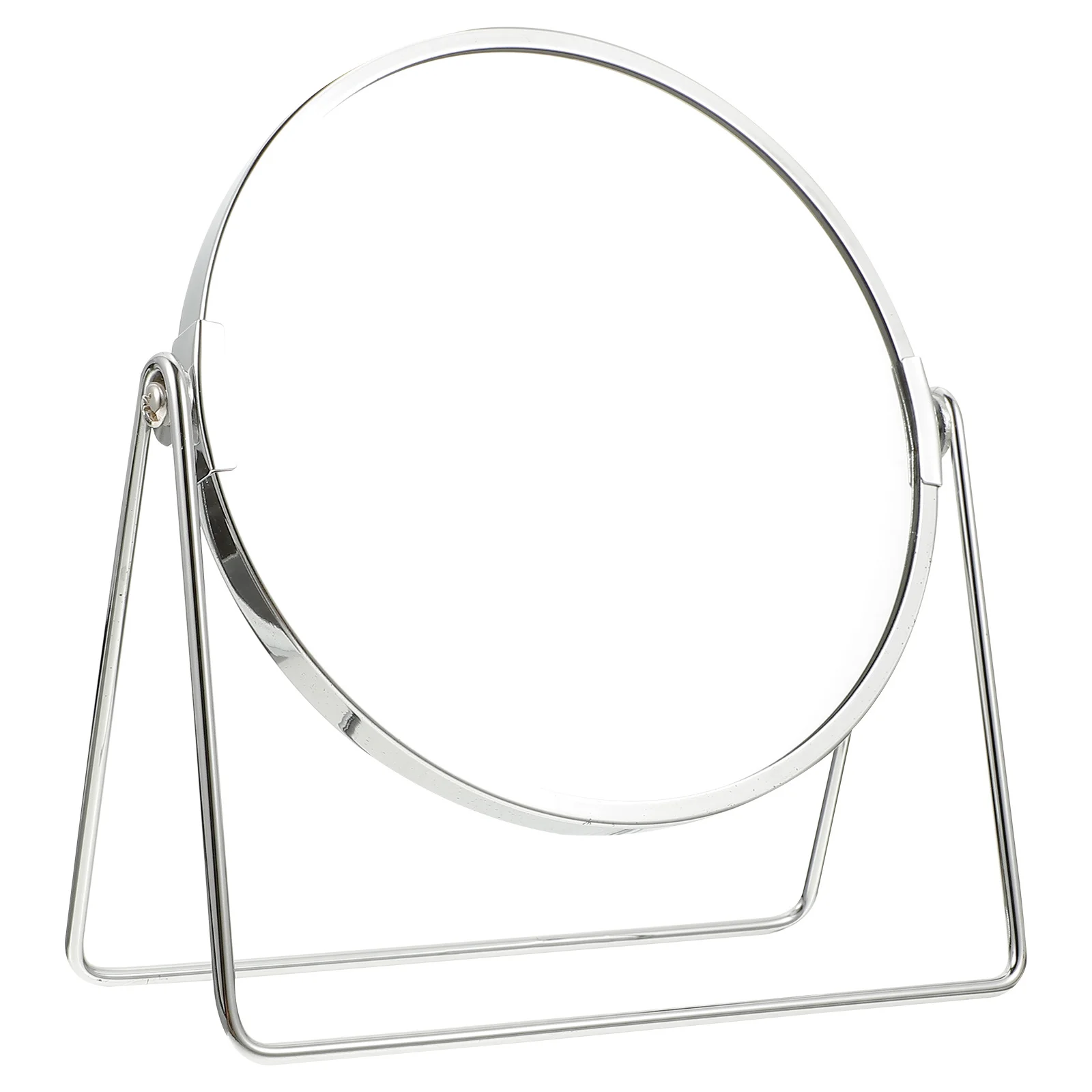 

Double-Sided Makeup Mirror Metal Round Rotatable Vanity Tabletop Desktop for Bathroom Bedroom Dressing Table Shaving