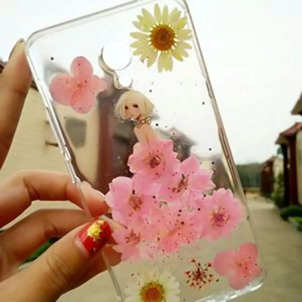 12Pcs Dried Flowers Epoxy Resin DIY Creation Dried Pressed Flowers DIY Jewelry Mobile Phone Shell Flower Sticker Nail Art
