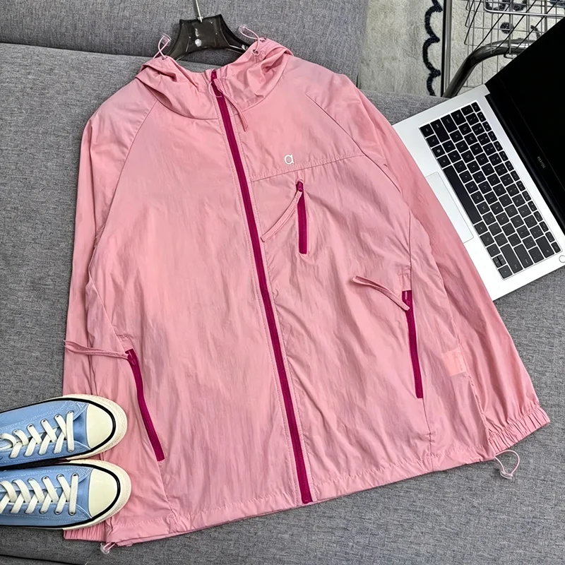 Men Women Sunscreen Jacket Loose Fit Breathable Long Sleeve Casual Summer Outdoor Cover Up