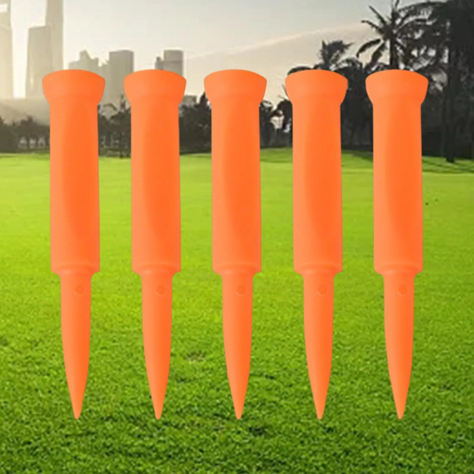 2-6pack 5x Golf Tees Portable Golf Simulator Tees for Home Driving Range Mats