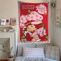 S-Strawberrys S-Shortcakes Hippie Wall Hanging Tapestries for Living Room Home Dorm Decor Art Home Decor