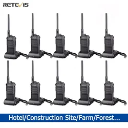 10PCS Walkie Talkie Long Range High Power RT86  Two Way Radios for Hotel Factory Construction Site Hunting Remote Alarm