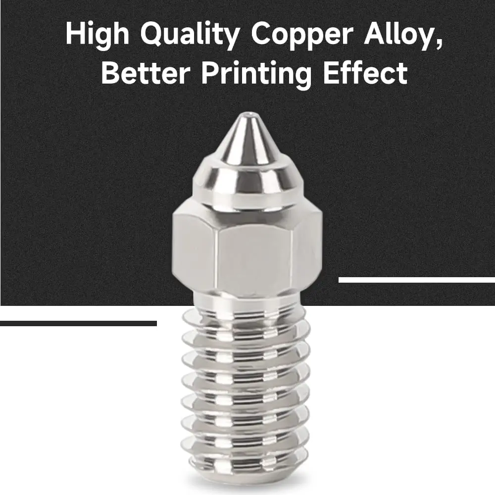 Creality Official Ender 3 V3 SE High-Speed Nozzles, Copper Alloy Nozzle for 3D Printer Ender 5 S1, Ender 7/Spider Hotend 1.0