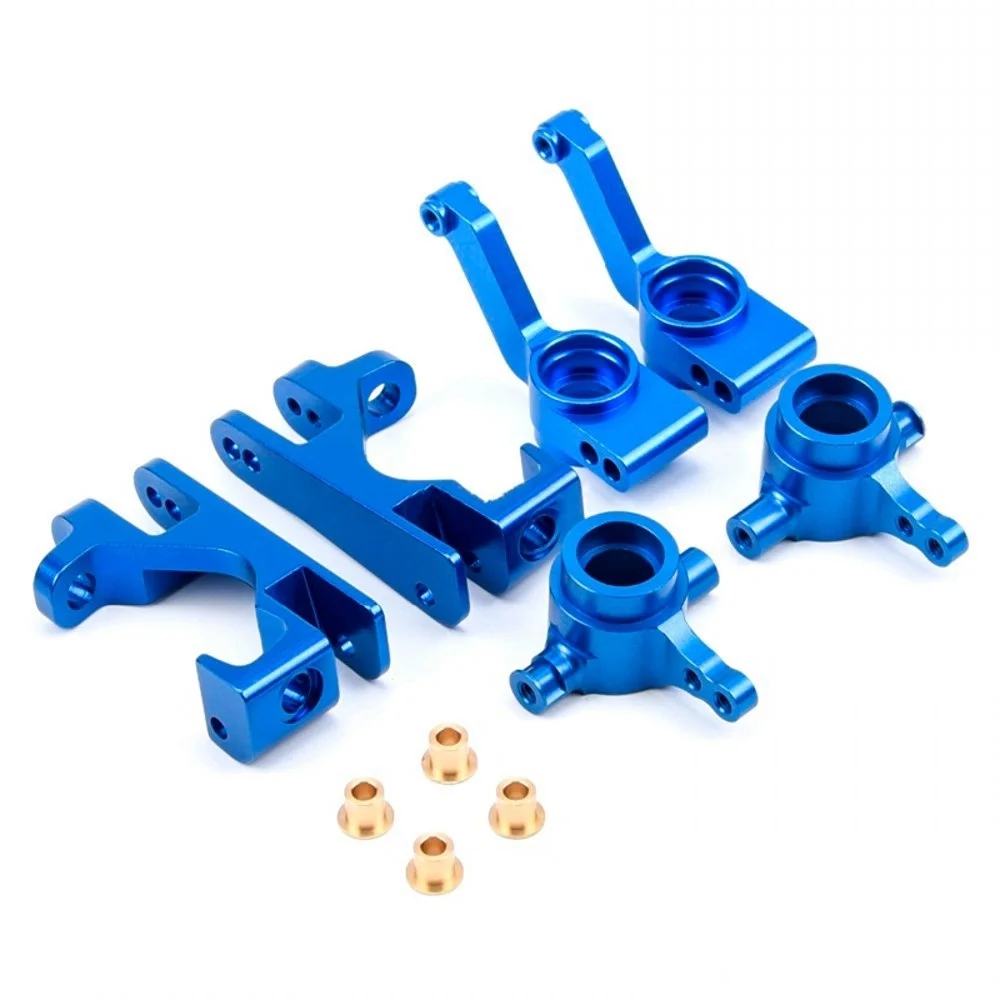 Metalen Stuurblokken Caster Blokken Stub Asdragers voor 1/10 Traxxas Slash 4WD VXL RC Auto Upgrades Onderdelen Accessoires