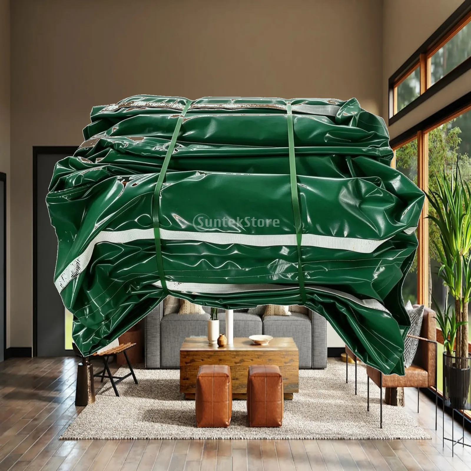 Inflatable Oil Containment Barrier Quick-Deploy PVC Oil Spill Barrier Floating Garbage Fence Heavy-Duty Reusable