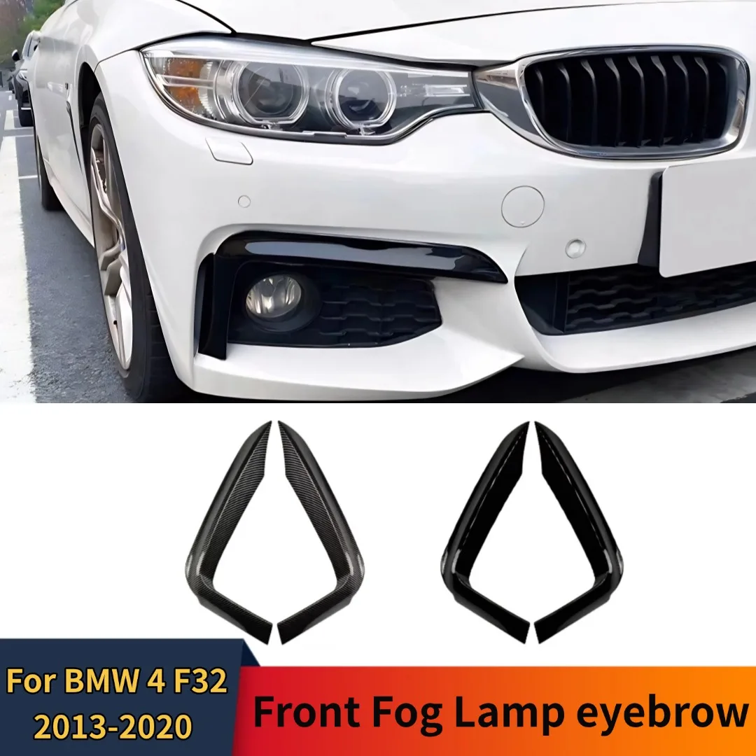 

Front Bumper Lip Splitter Spoiler Fog Lamp eyebrow Eyelid For BMW 4 Series F32 F33 F36 2013-2020 Tuning Accessories Body Kit