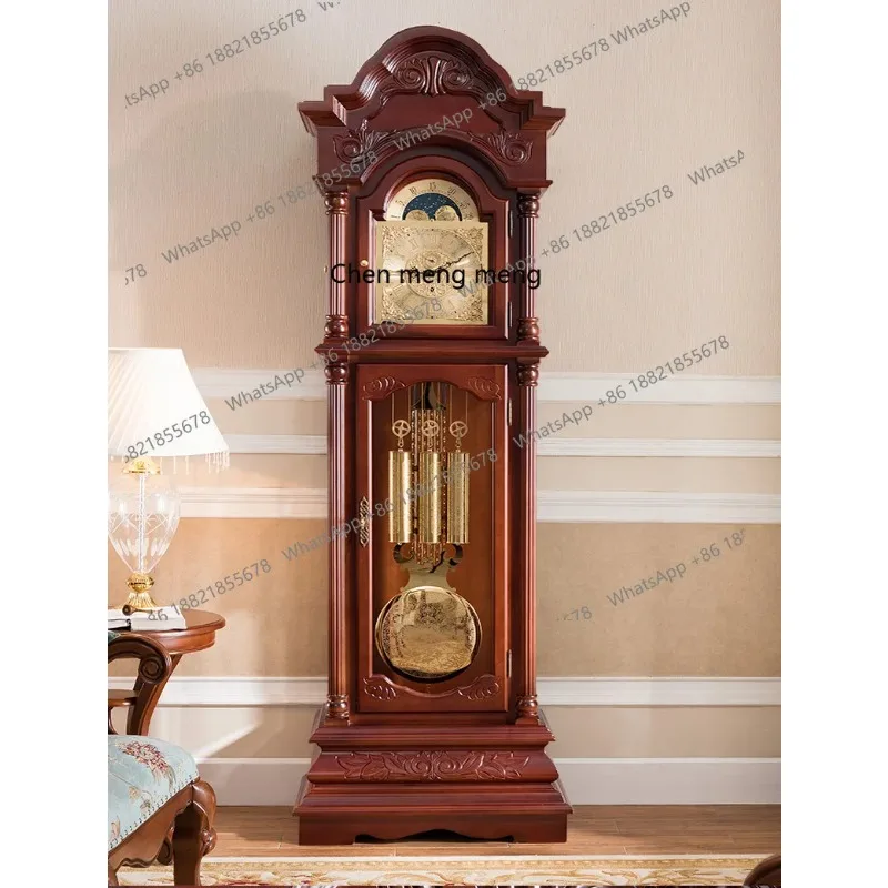 Imagen 5: C56 Movimiento de lujo, reloj vertical, reloj de piso europeo, sala de estar, reloj de péndulo mecánico