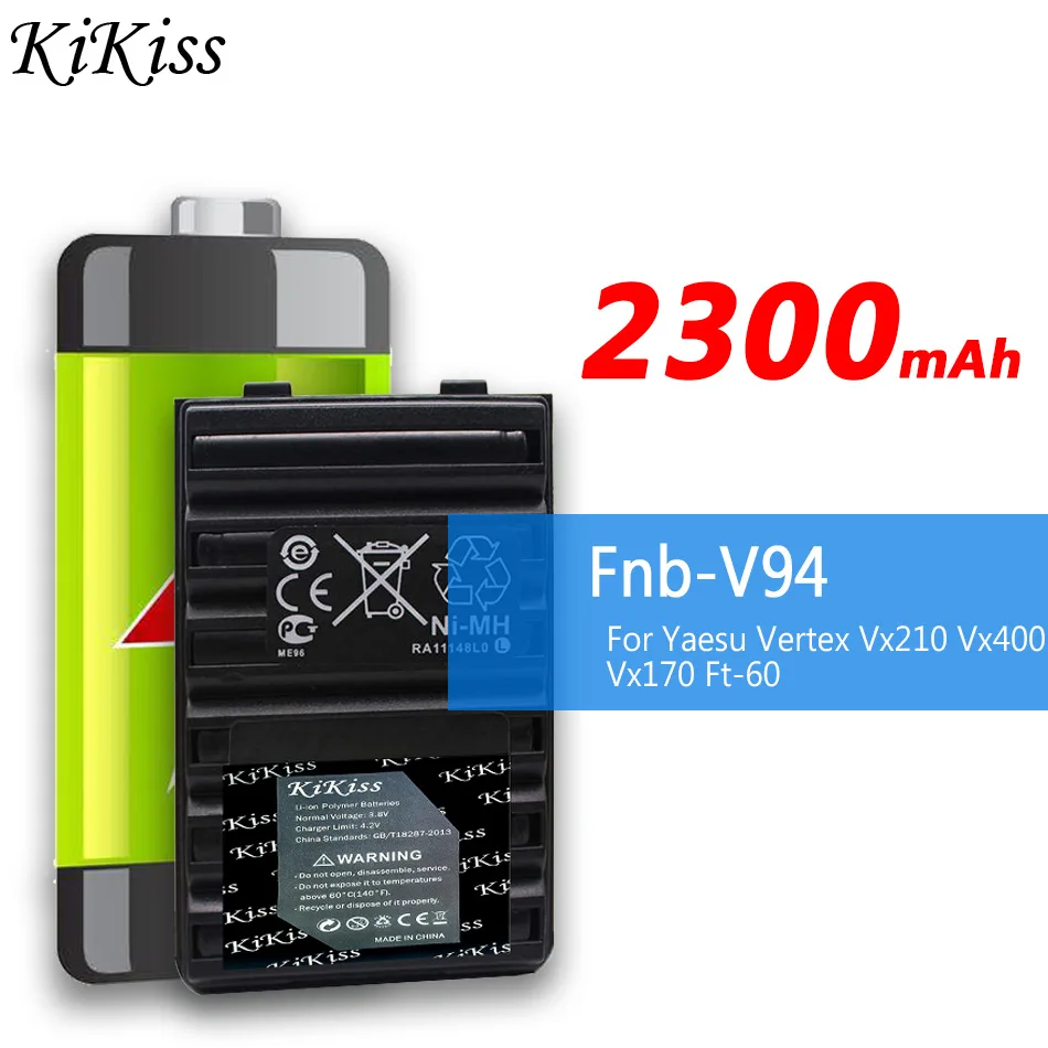 

FNB-V57 FNB-64 FNB-83 FNB-V94 Walkie Talkie Battery For Yaesu Vertex Radio FT-60E FT-60 VXA-300 VX-110 VX-120 VX-150 Two Way