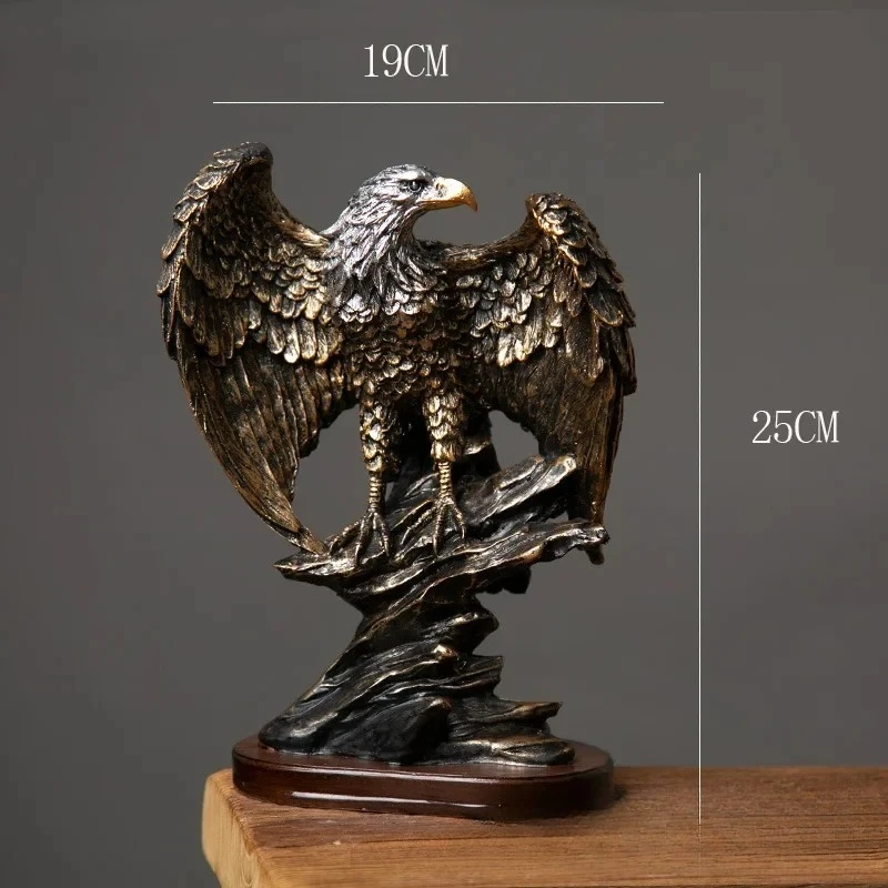 

Bronze Resin Eagle Collectible Decorative Eagle Statue Home Decor Office Decor Statue, Art Decor Ornament, Birthday Holiday Gift