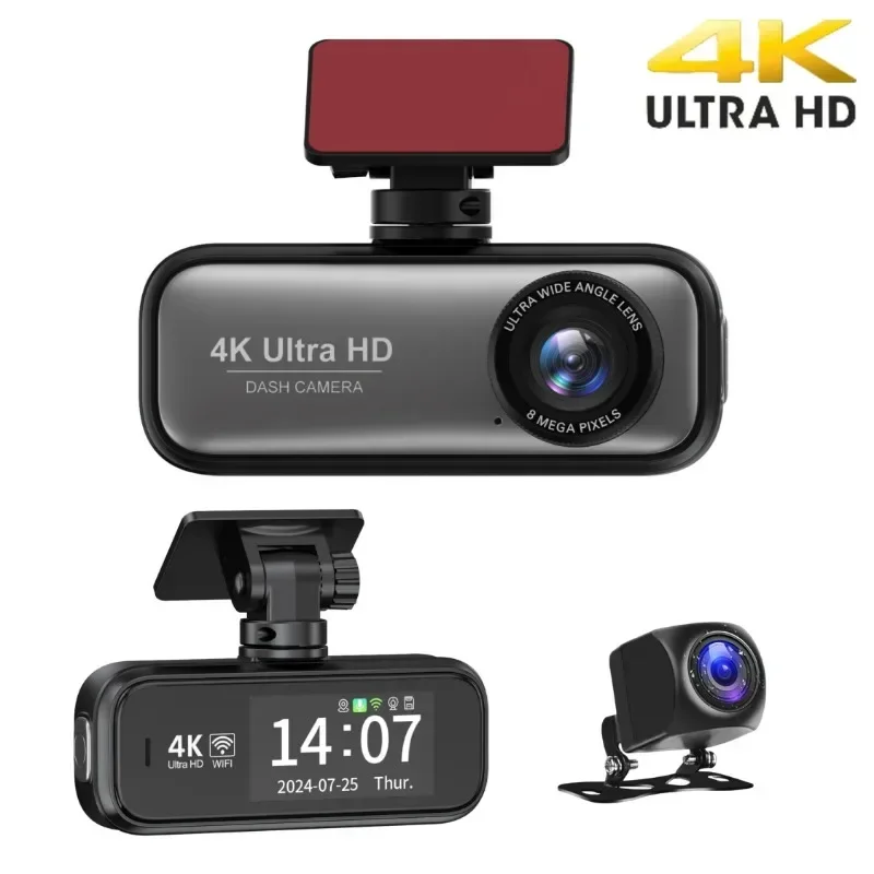 

Bayerley WIFI GPS 5 Million Car DVR/Dash Camera V26A 2160P 2 " High Definition 4K Front +Rear Dual Recording Driving Recorder