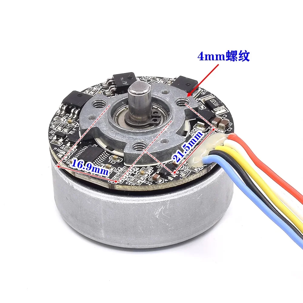 BL4818 DC 16.8V 24V Micro 48mm Brushless Motor Large Torque Reversible PWM Speed Regulation 6mm Shaft For Fascial Gun