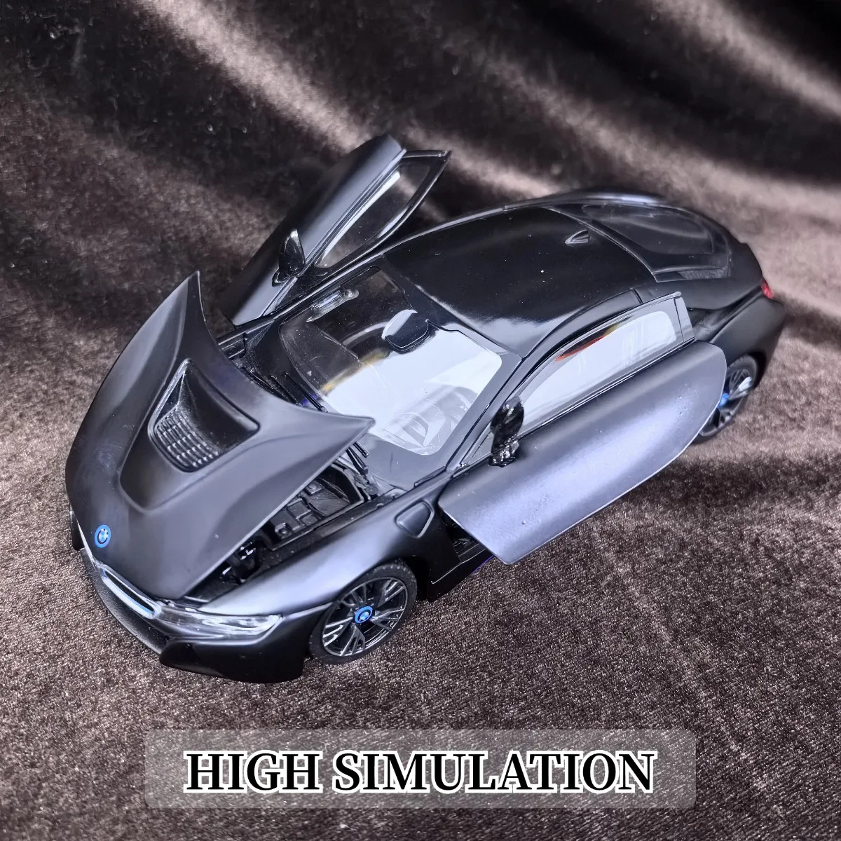 نموذج سيارة محدود Bburago بمقياس 1:24 BMW i8 SUV، لعبة هدية عيد الميلاد للأطفال على شكل سيارة فاخرة مصغرة