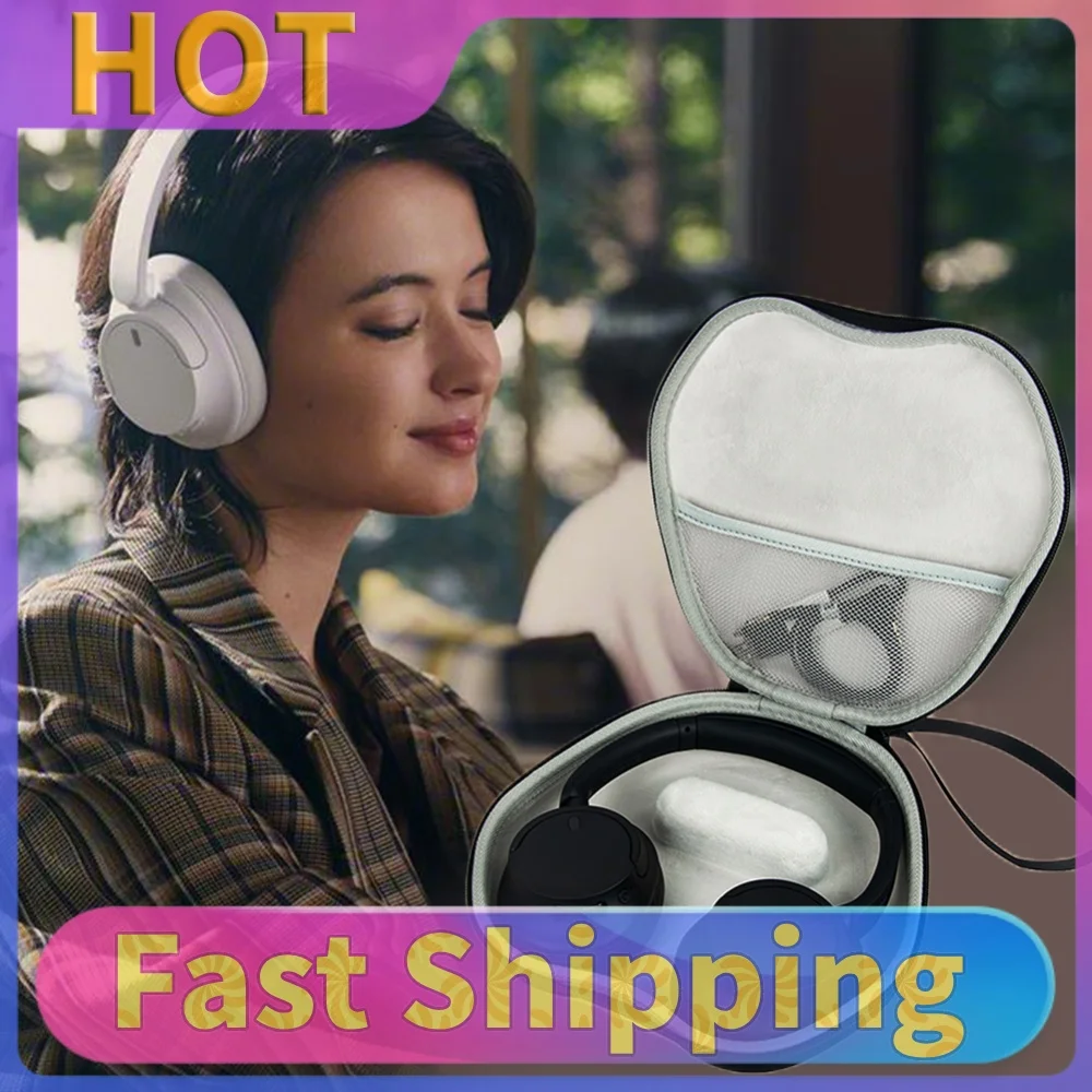 Noise Reduction Earphone Handbag Anti Scratch Portable Storage Bag Accessories for SONY WH-CH720N/WH-CH520