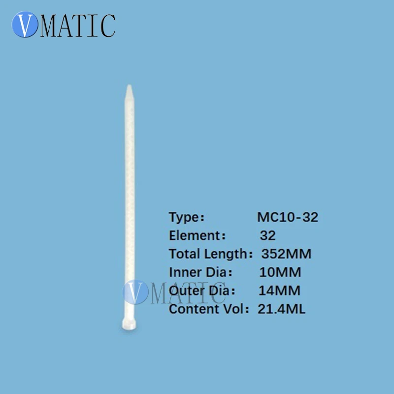 فوهة خلط ثابتة MC10-32 (نواة بيضاء) |   ISO 9001 معتمد بنسبة 1:1 من الإيبوكسي (200-800 رطل لكل بوصة مربعة) مع 20 عنصرًا لليكس #2