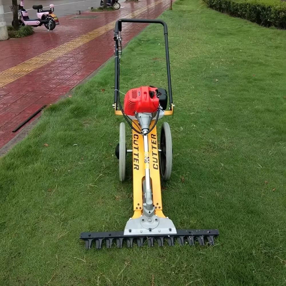 4-Stroke Hand-Push Lawn Mower Grass  Multi-Purpose Agricultural Brush Cutter For Land Reclamation Garden Orchard