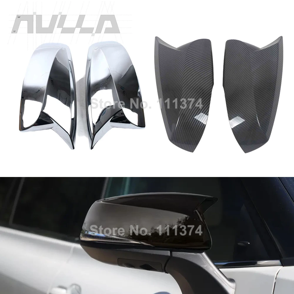 

Carbon Look for Toyota RAV4 RAV 4 XA50 2019 2020 2021 2022 2023 Rearview Mirror Cover Trim Chrome Car Accessories