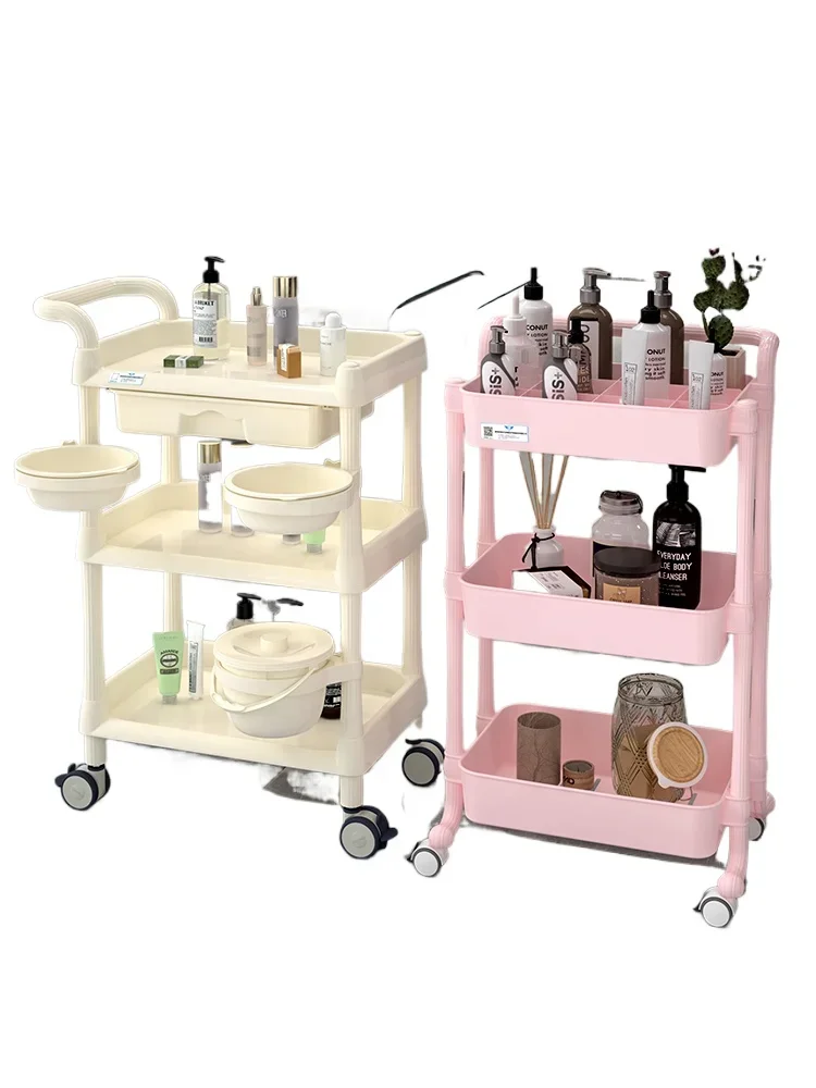 

Beauty cart, trolley, special instrument rack for beauty salon, barber shop, perming and dyeing, hairdressing storage, tool ca