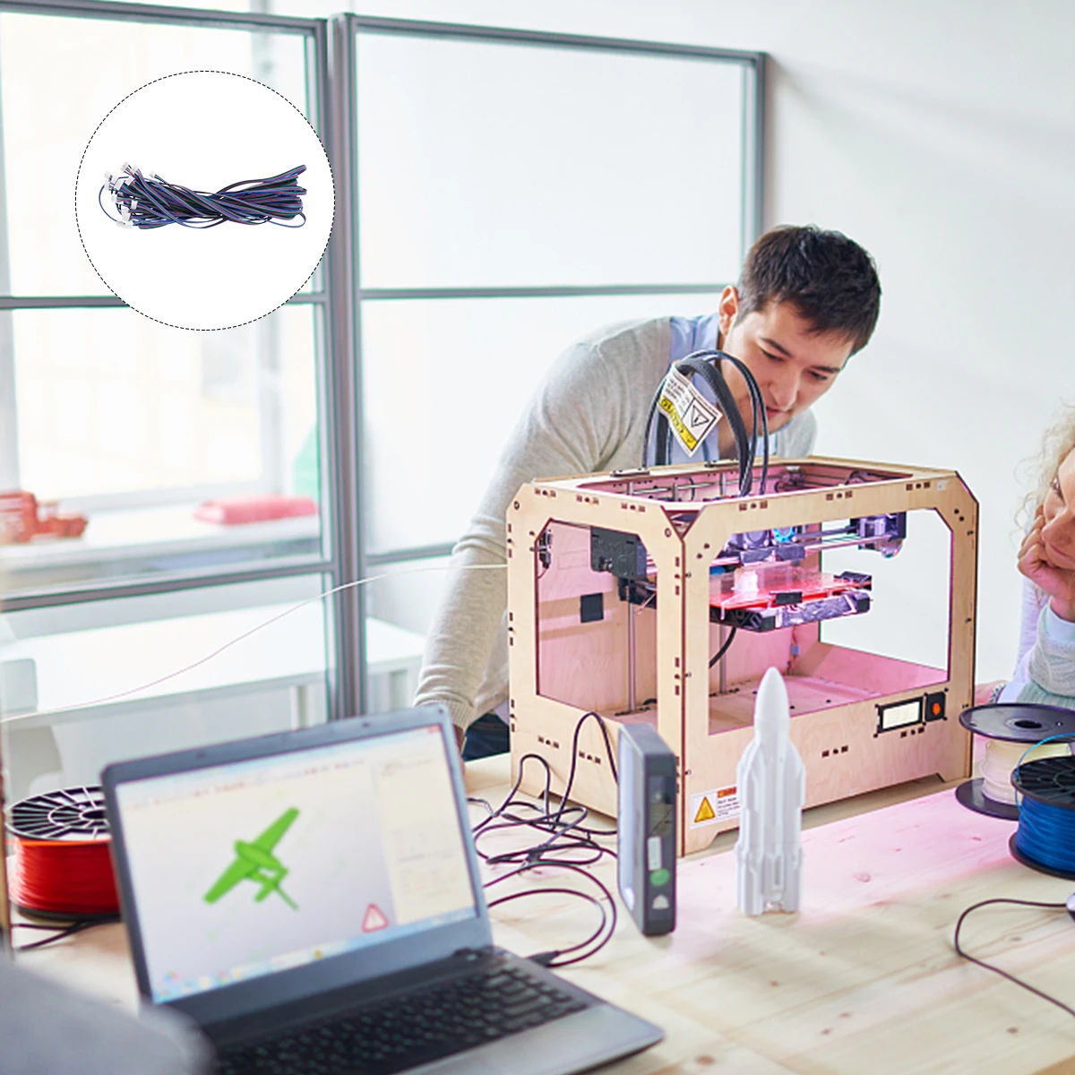 

10 PCS Stepper Motor Wire Motors Cable White Terminal Connector Stepping Cables for