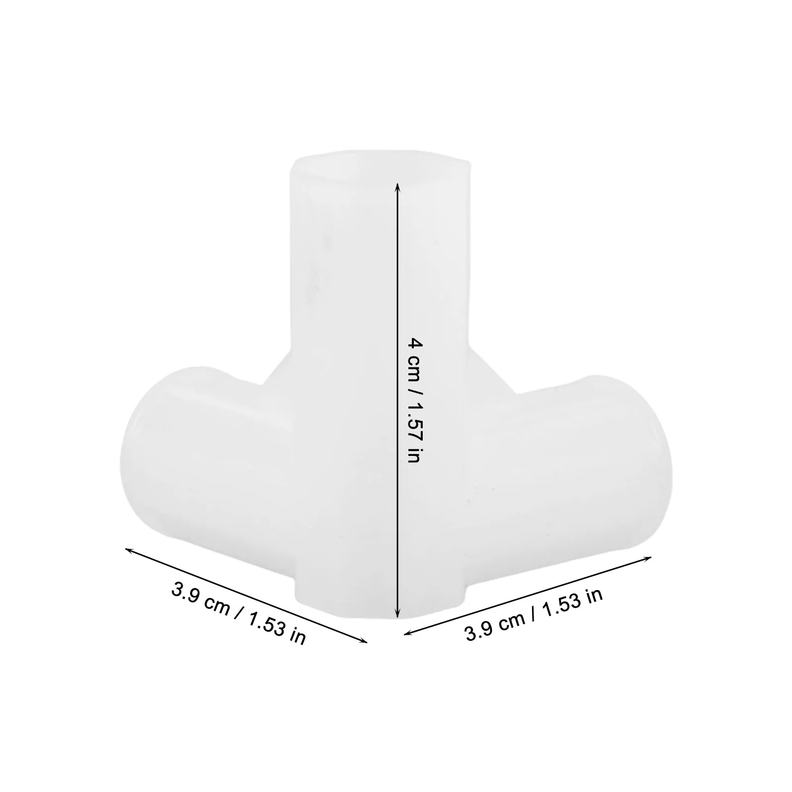 10Pcs Closet Rod 3-Way Plastic Connectors Thickened Wardrobe Joint Fittings Quick Assembly Cabinet Rod Fasteners