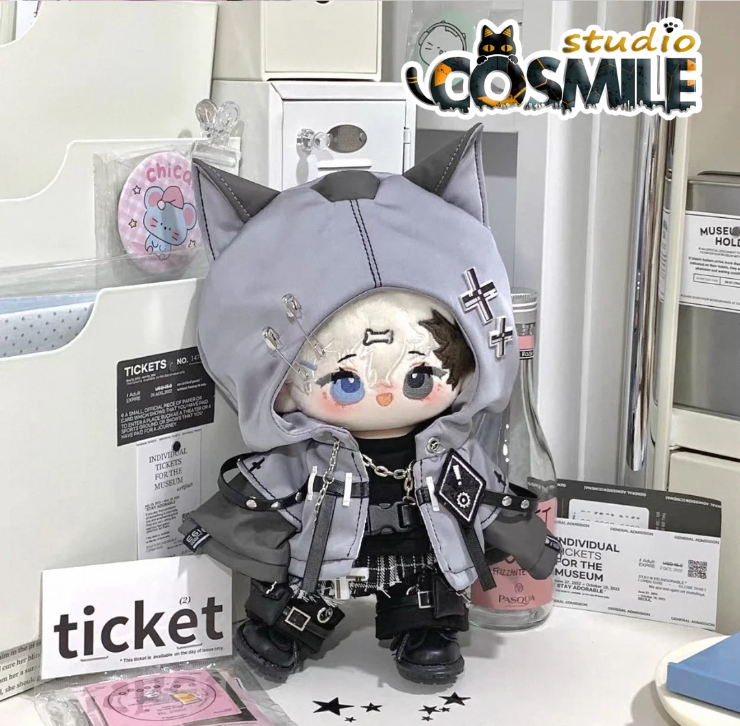 

Юбка Idol Subculture JK Jirai Kei Cool Fashion Neko Cat Wolf Костюм Плюшевый 20 см 30 см Аксессуары для кукол Кукольная одежда DJ Aug