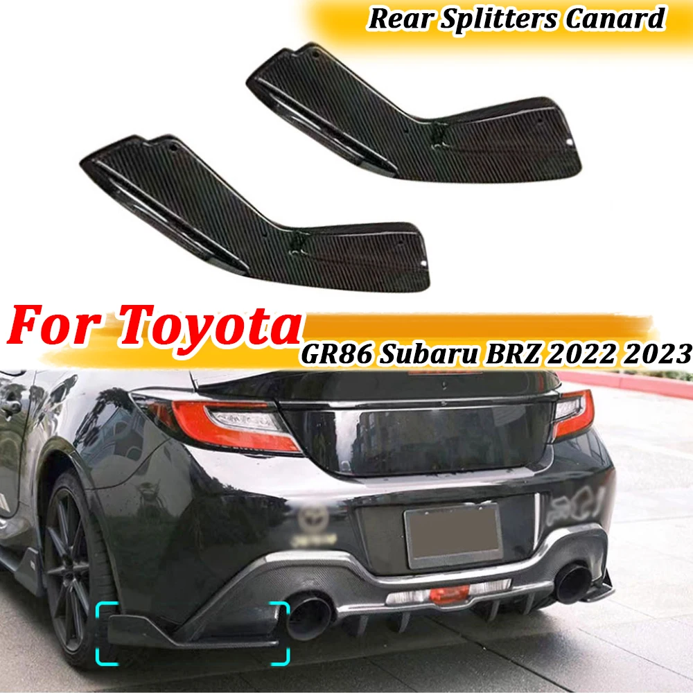 

Carbon Fiber Rear Flaps Apron Body Kits for Toyota GR86 Subaru BRZ 2022 2023 Rear Splitters canard FRP Car Styling Accessories