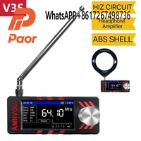 AMNVOLT ATS MI-NI SI4732 Full Ba-nd DSP Radio, P-oc-ket Receiver FM AM MW SW SSB, with Headphone Amplifier Hi-Z