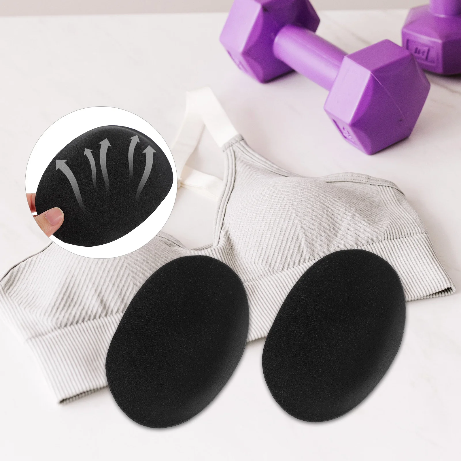 

2 Pair Anti slip Shoulder Pads Women Enhancer Pads Cloth Material Narrow Shoulders Smooth Under Clothes Elastic Reshape