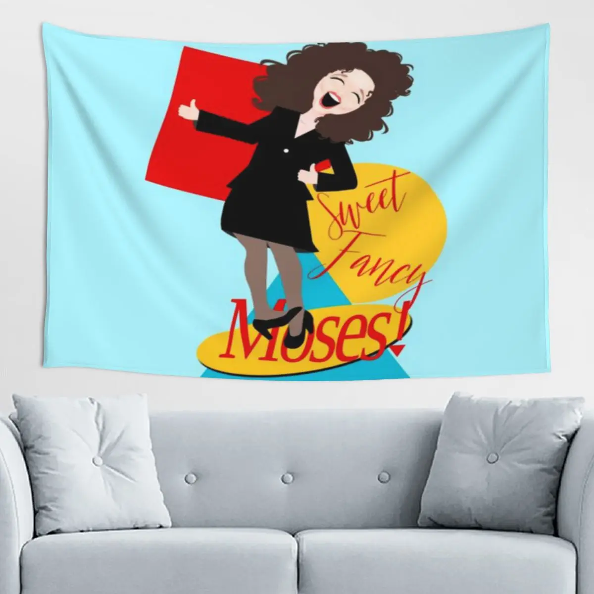 Joyfully Oblivious Bohemian Wandteppich Boho Chic Wolken-Wandbehang
