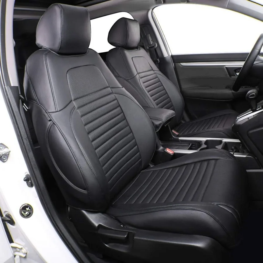 

CRV Seat Covers Custom Fit for Honda CRV 2017 2018 2019 2020 2021 2022Leather Car Seat Cover Full Set for Trucks SUV Waterproof