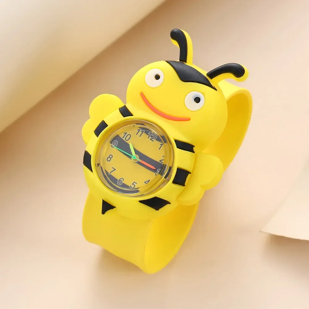 Kids Horloge Cartoon Schattige Dieren Fruit Siliconen Klopte Horloge Meisje Jongen Favoriete Speelgoed Kinderen Quartz Horloge Kerst Verjaardagscadeau