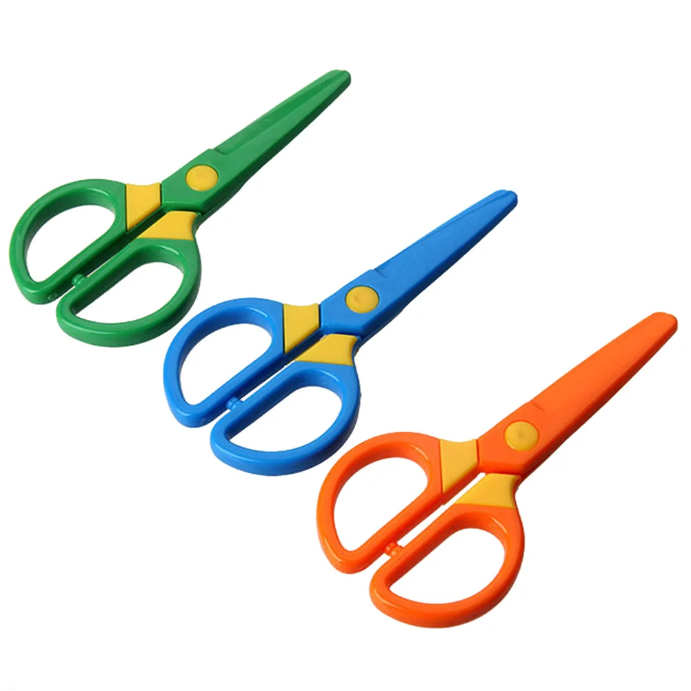 

10Pcs Kids Safe Scissors Plastic DIY Handmade Craft Scrapbook Photo Paper Cutting Tools for Children Students Art Projects